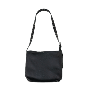 LEATHER GOODS ADJUSTABLE STRAP BAG BLACK