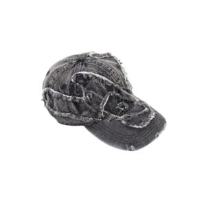 RAW DENIM CAP BLACK