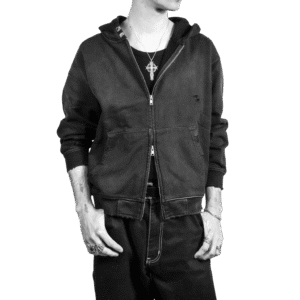 Destroyed Zip Hoodie