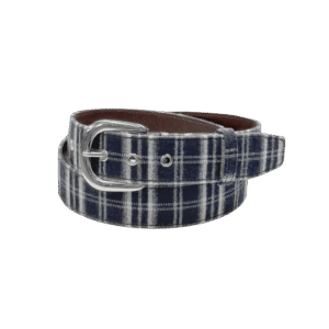 Plaid Belt Blue
