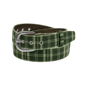 Plaid Belt Green