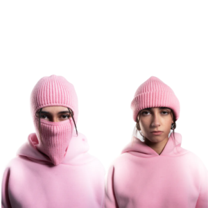 2 IN 1 - BEANIE BALACLAVA PINK